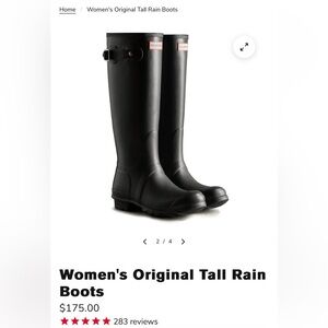 HUNTER Original Tall Rain Boots